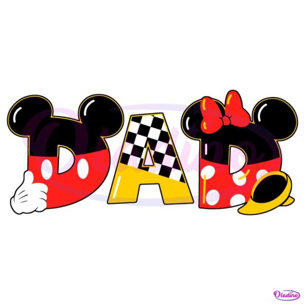 Disney Dad Of The Club A Mickey And Minnie Fathers Day SVG