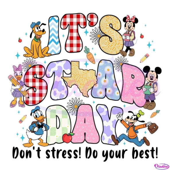 Disney Friends Its Star Day Dont Stress PNG