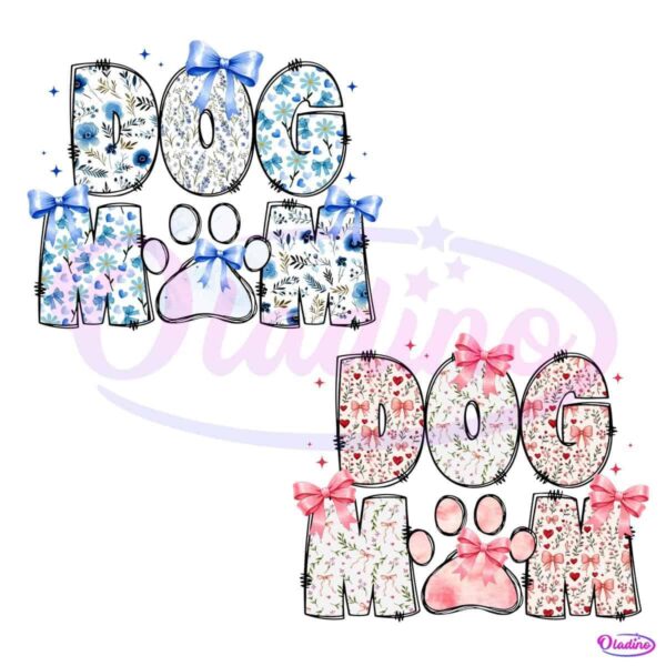 Dog Mom Cute Floral Pet Lover PNG