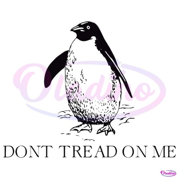 Dont Tread On Me Penguin Tariffs Anti Trump SVG