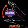 Florida Basketball National Champions Gator Chomp SVG