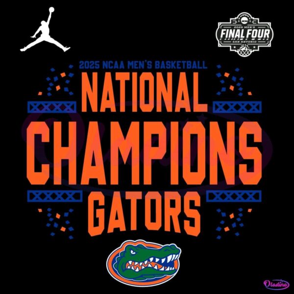 Florida Gators 2025 Ncaa Basketball National Champions SVG