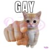 Gay Pointing Cat PNG