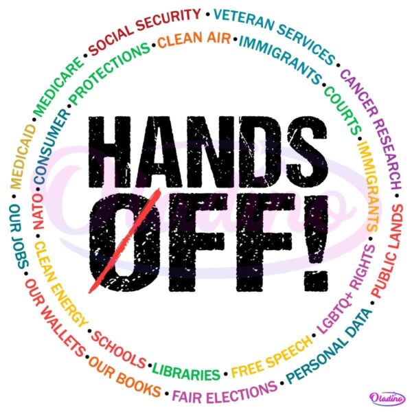 Hands Off Protest Political Activism Anti Donald Trump SVG