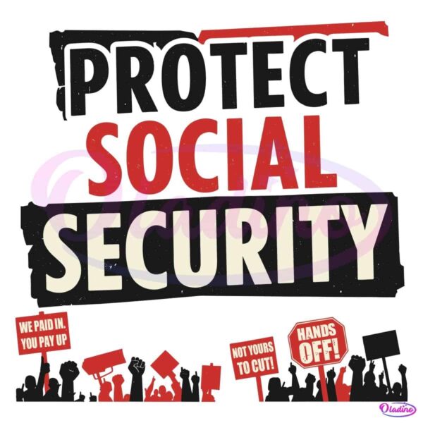 Hands Off Social Security Cowgirl Protest PNG