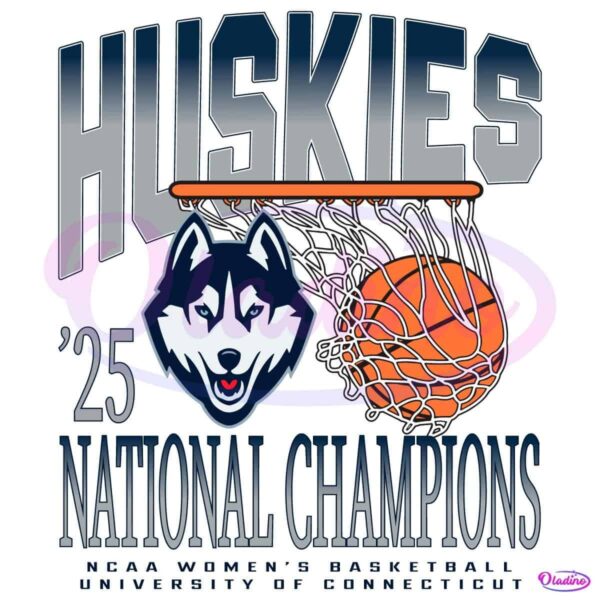 Huskies Womens Basketball National Champions 2025 SVG