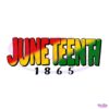 Juneteenth 1865 Vibrant Red Yellow And Green PNG
