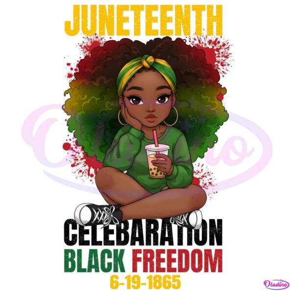 Juneteenth Celebrating Black Freedom 1865 PNG