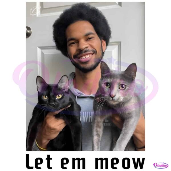 Let Em Meow Jarrett Allens Cat Cleveland Cavaliers Player PNG