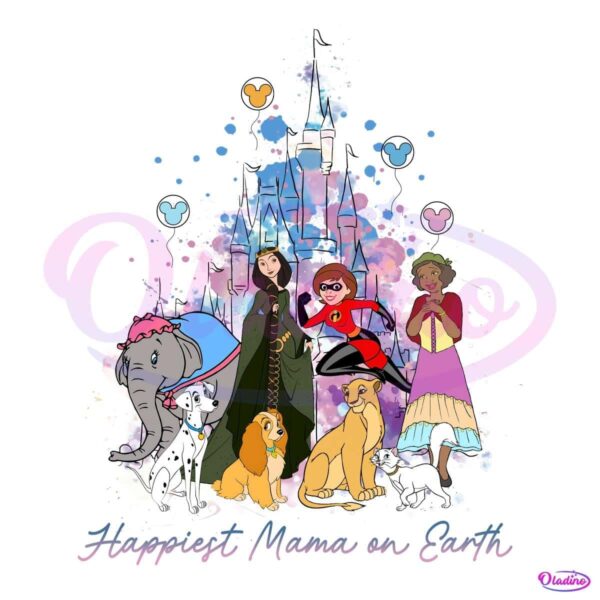 Magical Mom Squad Watercolor Castle PNG