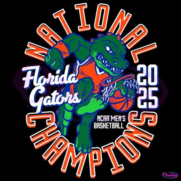 National Champion 2025 Florida Gators Mascot SVG