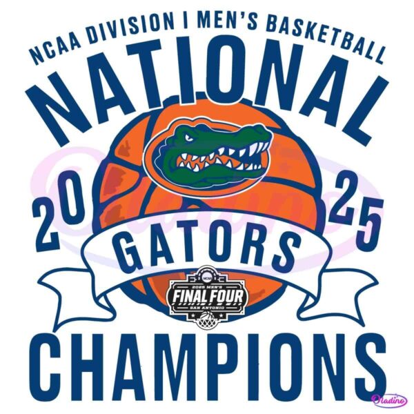 National Champions 2025 Gators Basketball SVG