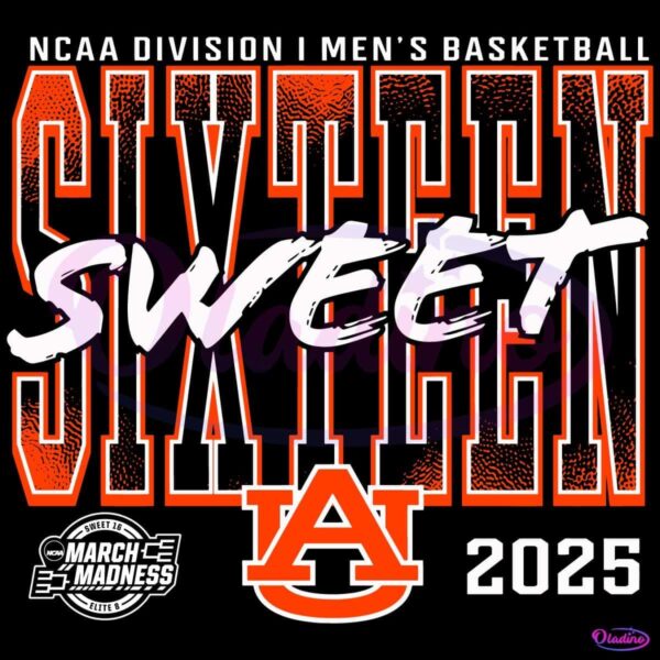 Ncaa Division I Mens Basketball Sweet Sixteen Auburn Tigers SVG