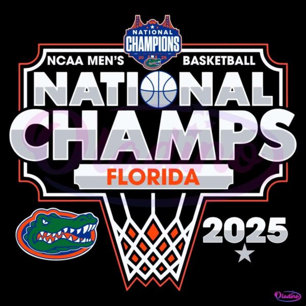 Ncaa Mens Basketball National Champions Florida 2025 SVG