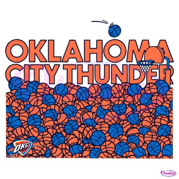 Okc Thunder Basketball SVG