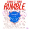 Oklahoma City Thunder Rumble Mascot SVG