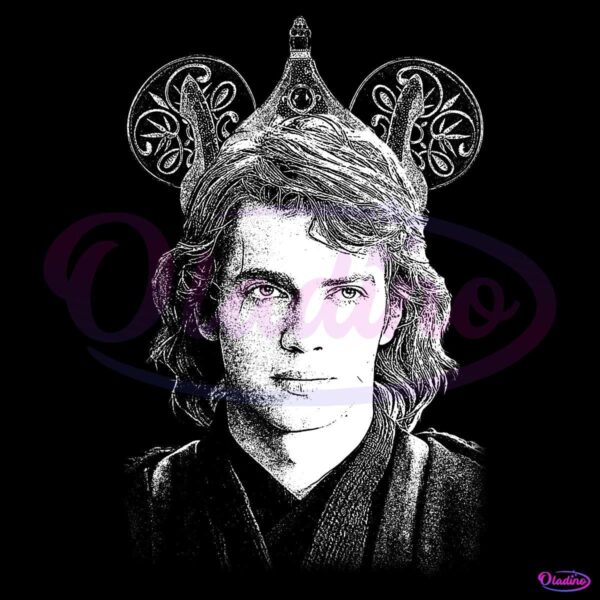Retro Disney Anakin Skywalker Mickey Ears PNG
