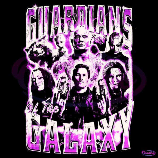 Retro Guardians Of The Galaxy Character PNG