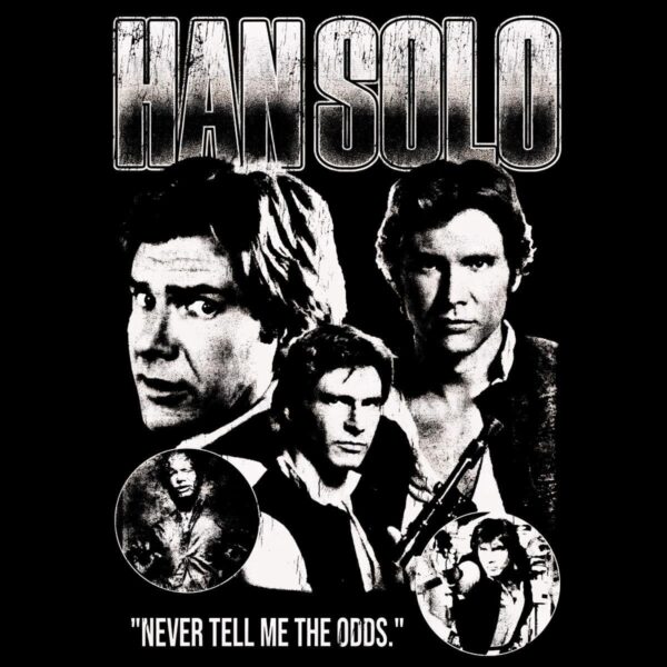Retro Han Solo Never Tell Me The Odds PNG