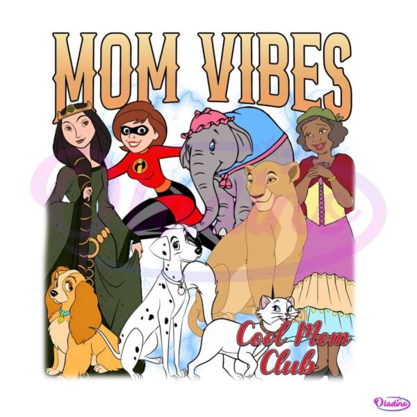 Retro Mom Vibes Cool Cartoon Moms