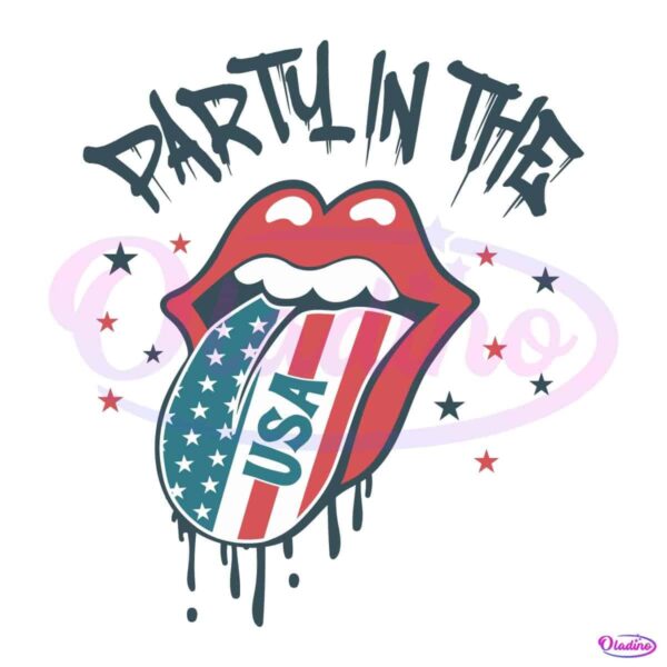 Retro Party Usa Flag Independence Day PNG