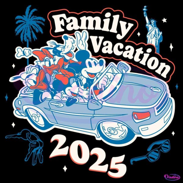 Road Trip With Mickey And Friends Family Vacation 2025 SVG