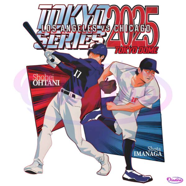 Shohei Ohtani Vs Shota Imanaga 2025 Tokyo Series Anime PNG
