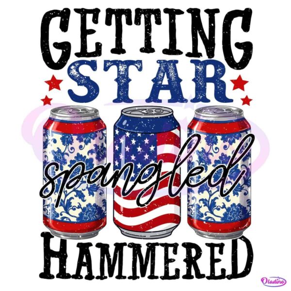 Star Spangled Hammered Funny 4Th July PNG