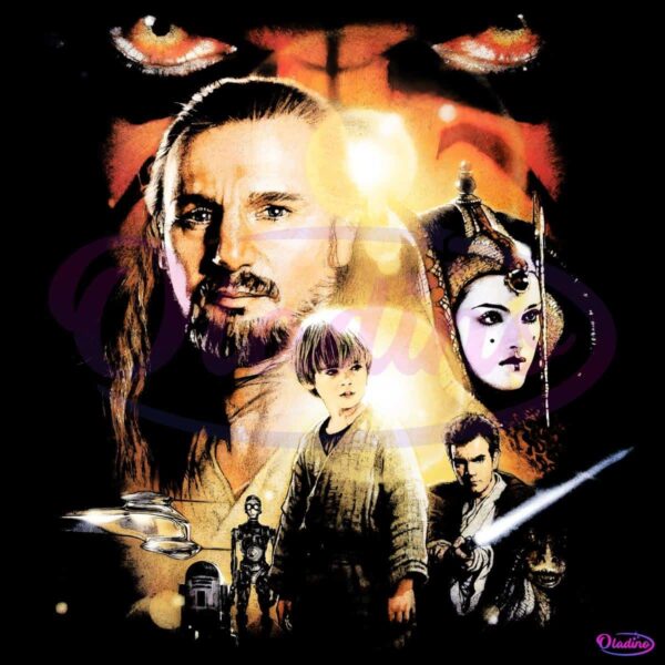 Star Wars Episode I The Phantom Menace Vintage Art PNG