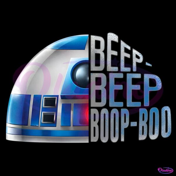 Star Wars R2 D2 Beep Boop Boo Funny May The 4Th PNG