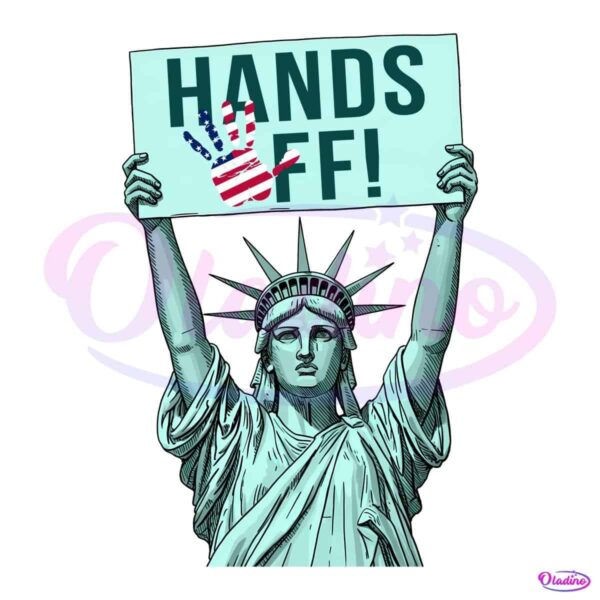 Statue Of Liberty Hands Off Protest PNG