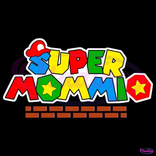 Super Mommio Mothers Day Parody Super Mario SVG