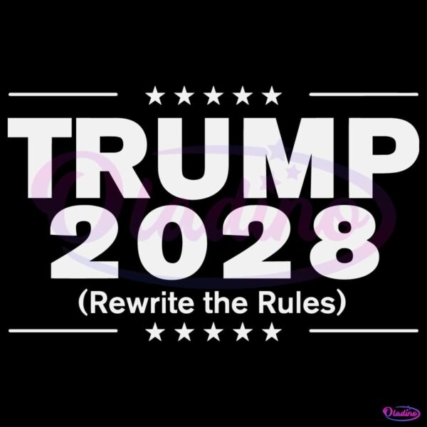 Trump 2028 Rewrite The Rules SVG