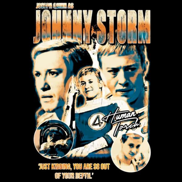 Vintage Fantastic Four Johnny Storm Human Torch PNG
