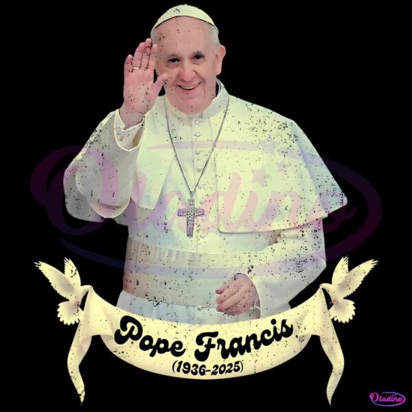 Vintage Rip Pope Francis 1936 2025 Canvas PNG