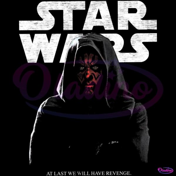 Vintage Star Wars Darth Maul At Last We Will Have Revenge PNG