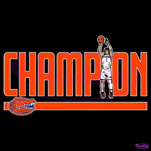Walter Clayton Jr Champion Florida Gator Basketball PNG