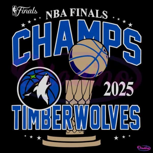 2025 Nba Finals Minnesota Timberwolves Championship SVG