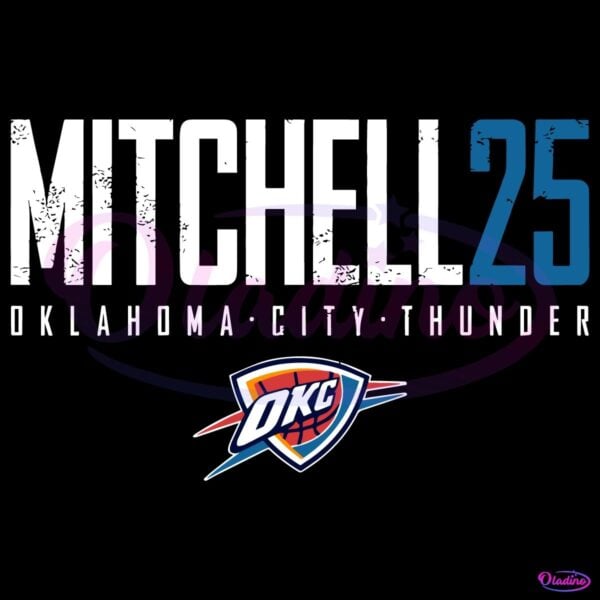 Ajay Mitchell 25 Oklahoma City Thunder Elite SVG