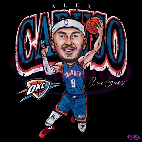 Alex Caruso Oklahoma City Thunder Cartoon PNG