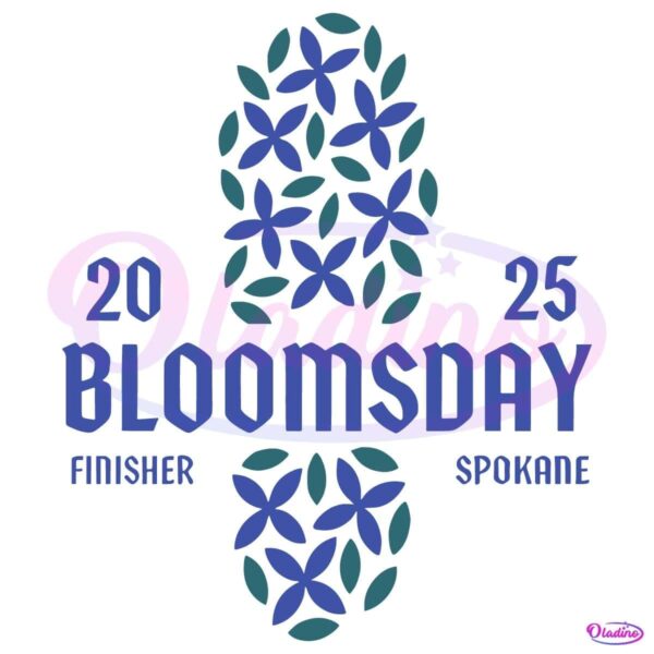 Bloomsday 2025 Finisher Spokane SVG Instant Download