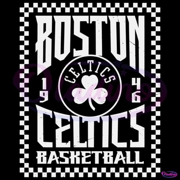 Boston Celtics Sportiqe Mens Basketball 1946 SVG
