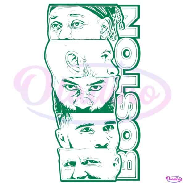 Boston Celtics Starting 5 Nba Playoffs 2025 PNG