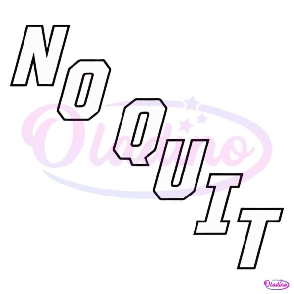 Carolina Hockey Hurricanes No Quit SVG