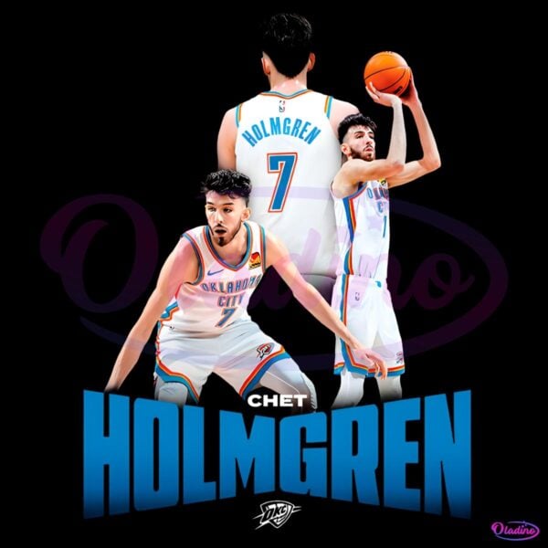 Chet Holmgren Oklahoma City Thunder Players PNG
