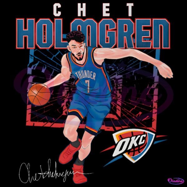 Chet Holmgren Oklahoma City Thunder Shattered PNG