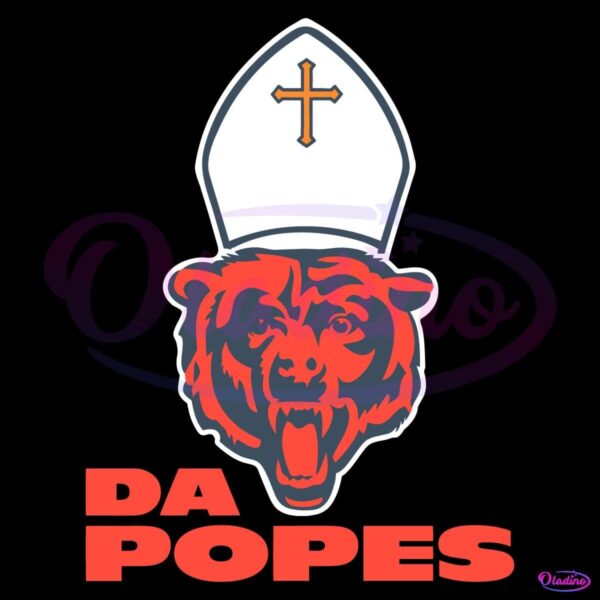 Chicago Bears X Da Popes Leo Pope Xiv SVG