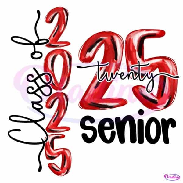 Class Of 2025 Graduation Senior High School PNG