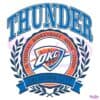 Classic Nba Logo Oklahoma City Thunder Crest SVG