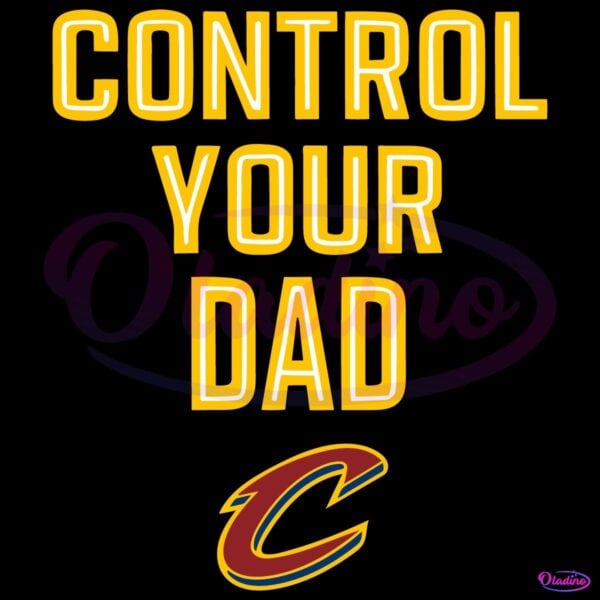 Cleveland Cavaliers Control Your Dad SVG